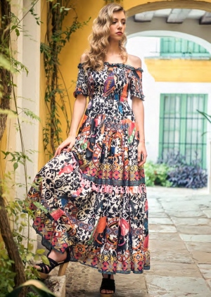 VESTIDO LARGO ÉTNICO