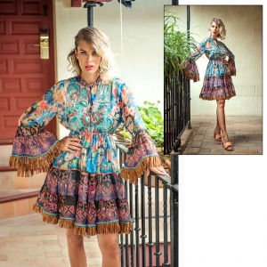 VESTIDO PEDRERIA Y FLECOS... 2