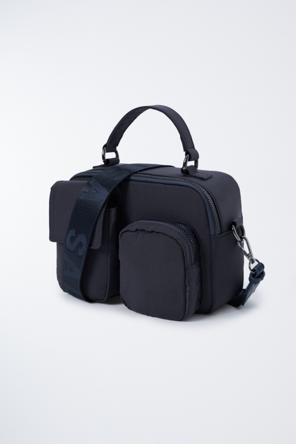 BOLSO CAMERA BAG NAILON RECICLADO AZUL