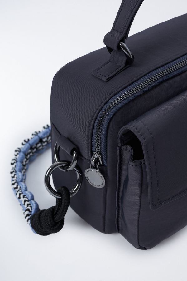BOLSO CAMERA BAG NAILON RECICLADO AZUL