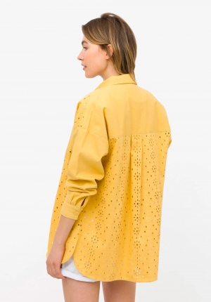 CHAQUETA BORDADA AMARILLO GEMA 2