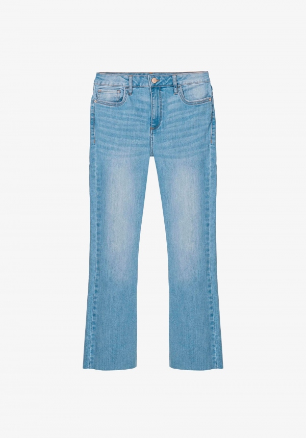JEANS MEGAN CROPPED FLARE TIRO ALTO