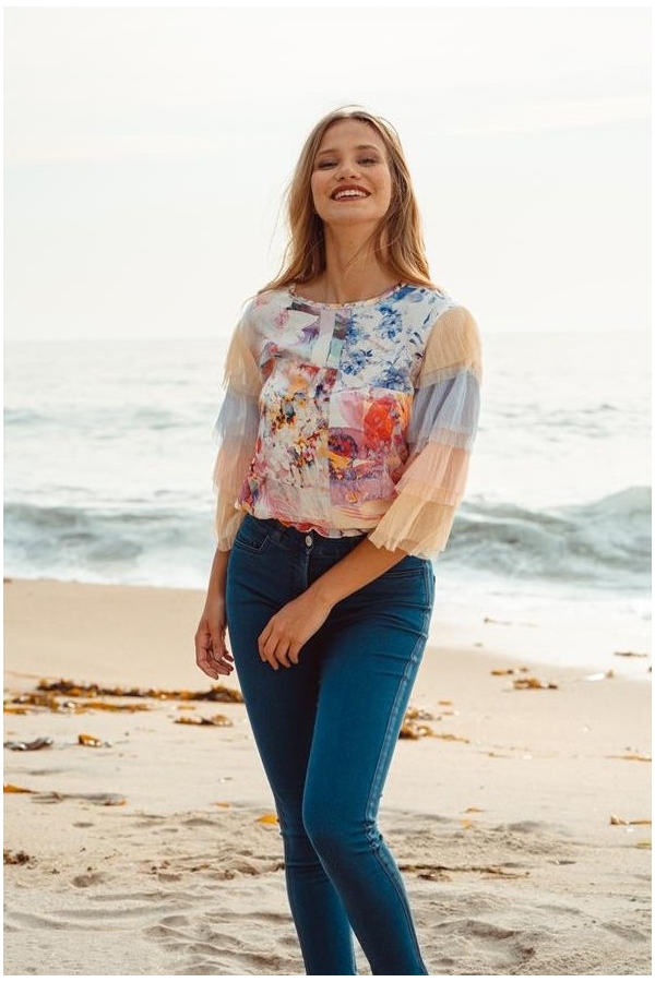 BLUSA COMME UN SOUFFLE FLORAL 2