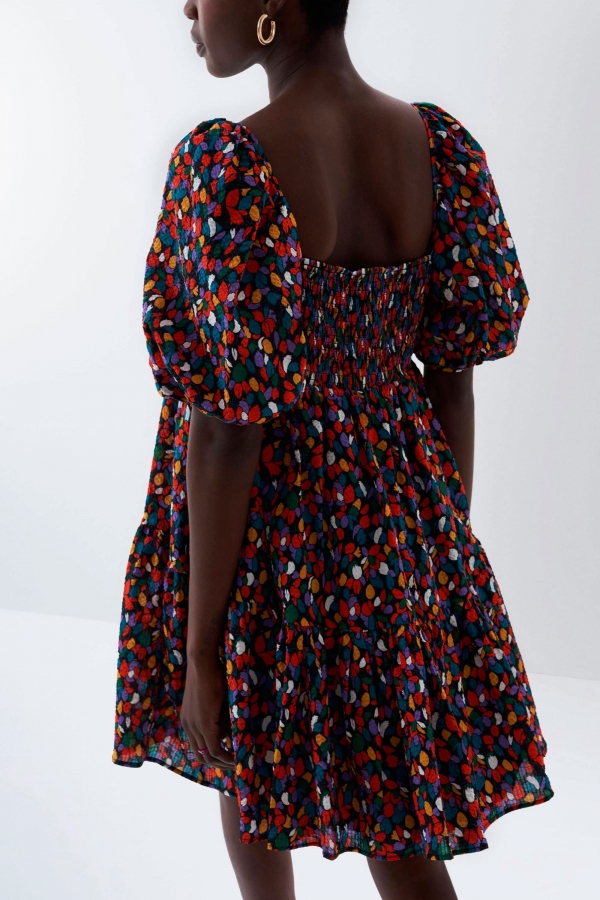 VESTIDO ALLOVER NEGRO VESTIDO ALLOVER NEGRO