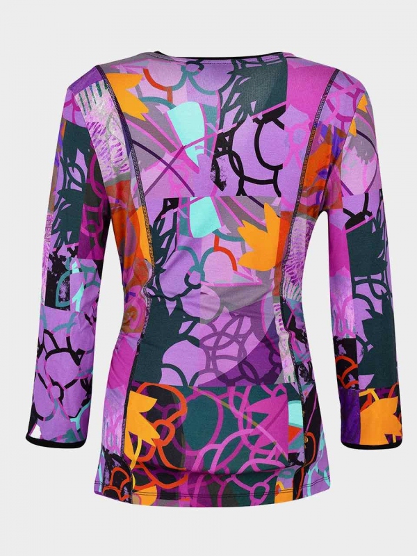 CAMISETA DIGITAL GEOMETRY MAUVE