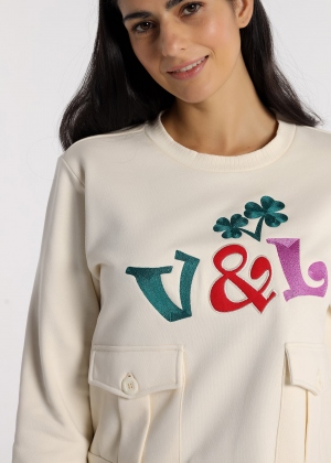 SUDADERA BEIGE VICTORIO Y... 2