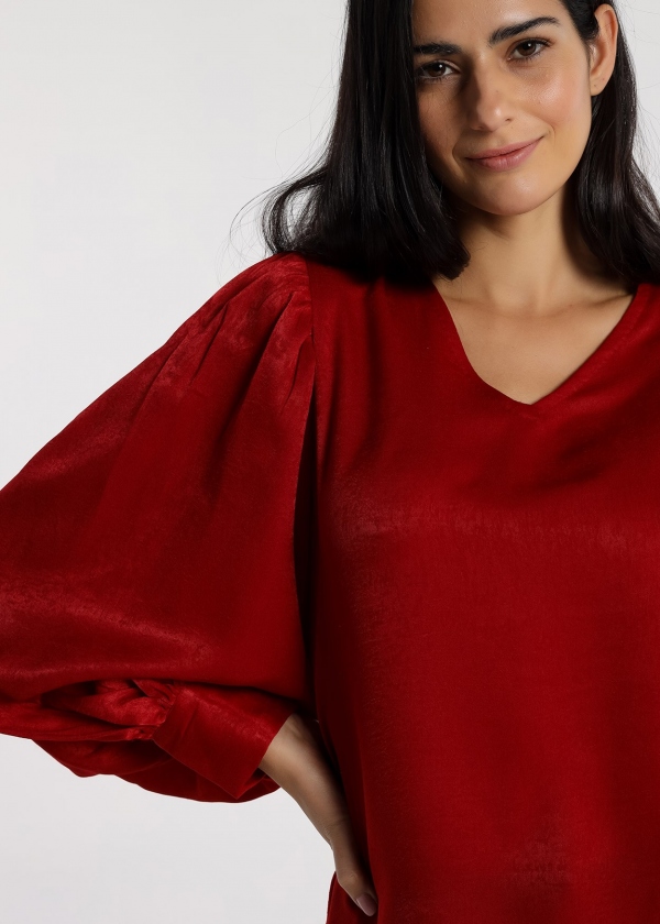 BLUSA ROJO BRILLO VICTORIO... 2