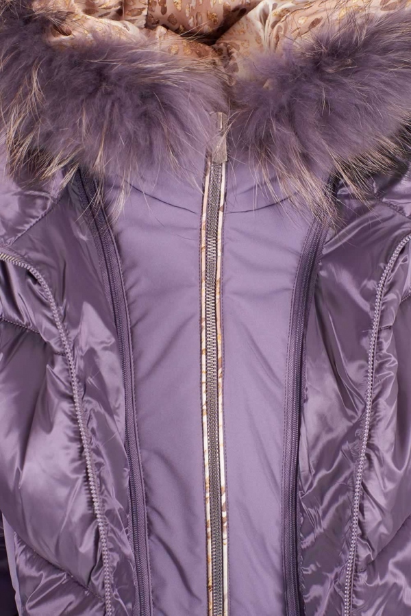 ABRIGO CORTO PELO MORADO YES ZEE ABRIGO CORTO PELO MORADO YES ZEE