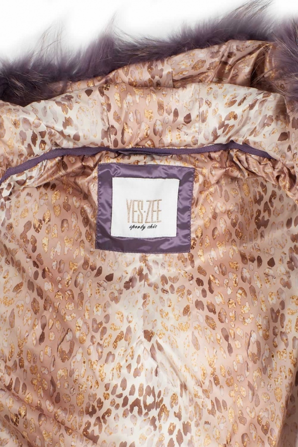 ABRIGO CORTO PELO MORADO YES ZEE ABRIGO CORTO PELO MORADO YES ZEE