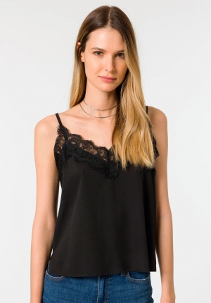 TOP LENCERO NEGRO