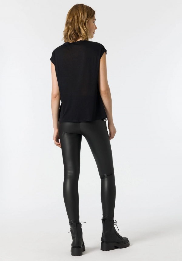 LEGGING EFECTO PIEL NEGRO 2