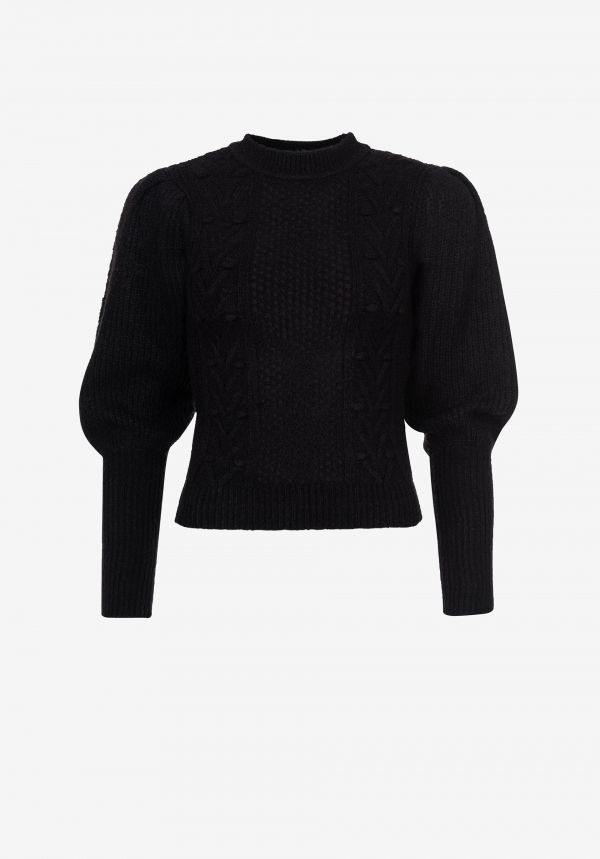 JERSEY ABULLONADO NEGRO