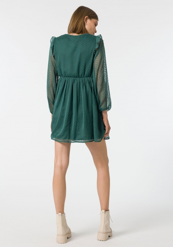 VESTIDO PLUMENTI VERDE VESTIDO PLUMENTI VERDE