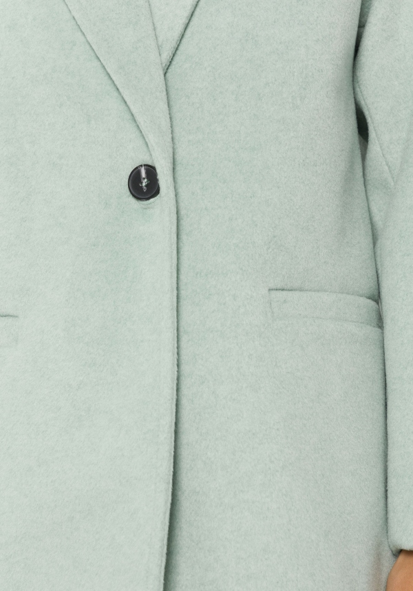 ABRIGO DE PAÑO TACTO SUAVE VERDE