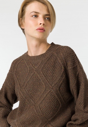 JERSEY DE PUNTO CHOCOLATE...