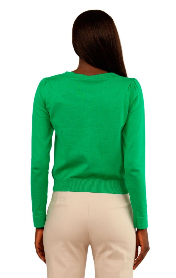 CHAQUETA VERDE LUNARES... 2