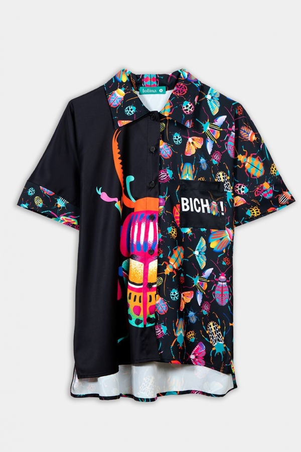 CAMISA MEDIUM CONTIGO SI, BICHO - LOLINA CAMISA MEDIUM CONTIGO SI, BICHO - LOLINA