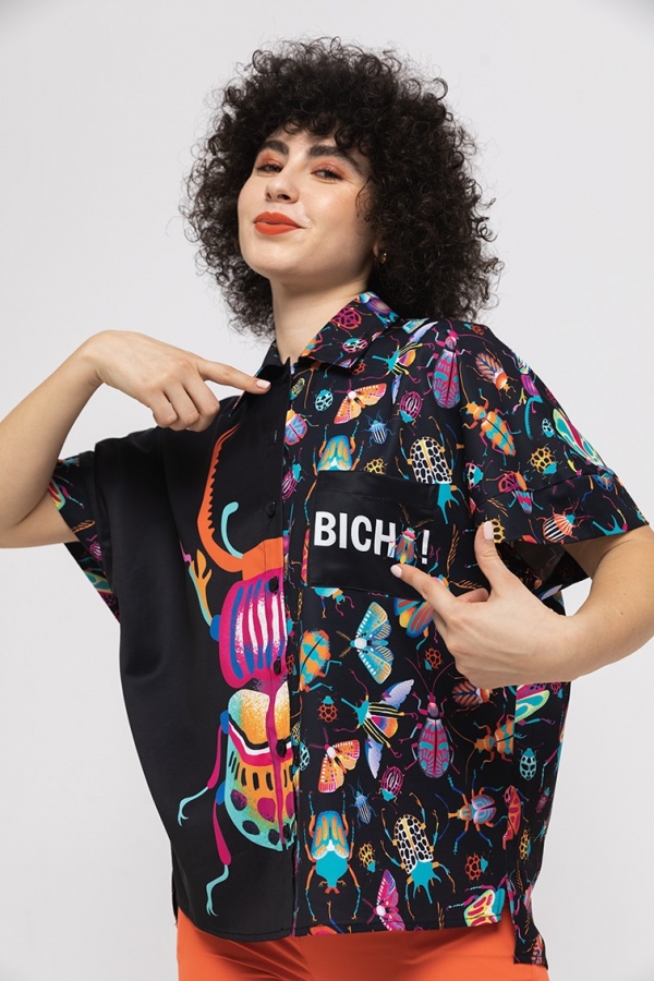 CAMISA MEDIUM CONTIGO SI, BICHO - LOLINA CAMISA MEDIUM CONTIGO SI, BICHO - LOLINA